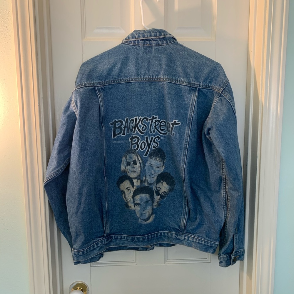 Vintage Backstreet Boys Denim Jean Jacket
